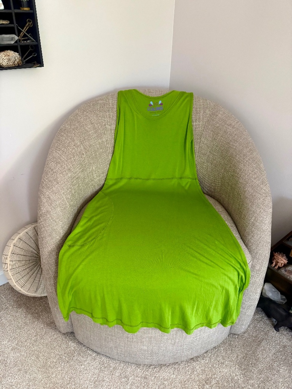 Gudrun Sjoden 10 Colors Lime Green Sleeveless Fit & Flare Dress